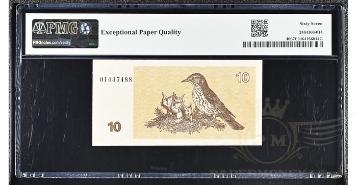 #40 1992 m. 10 talonų OI serija PMG67!