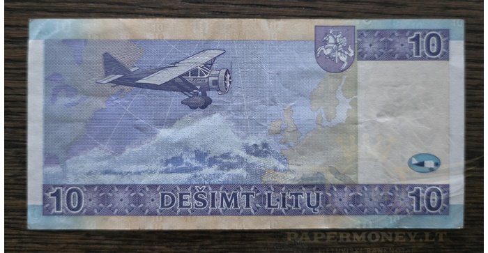 #68 2007 m. 10 litų  AC serija VF !