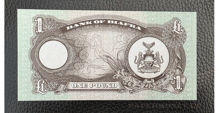 Nigerija 1968, 1 svaras, UNC - Nigeria -1968-69 Bank Of Biafra one pound