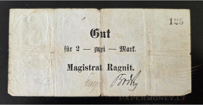 Ragainė (Ragnit) 1914, 2 markės,F