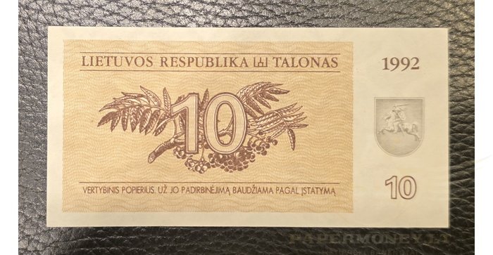 #40 1992 m. 10 talonų RC serija UNC!