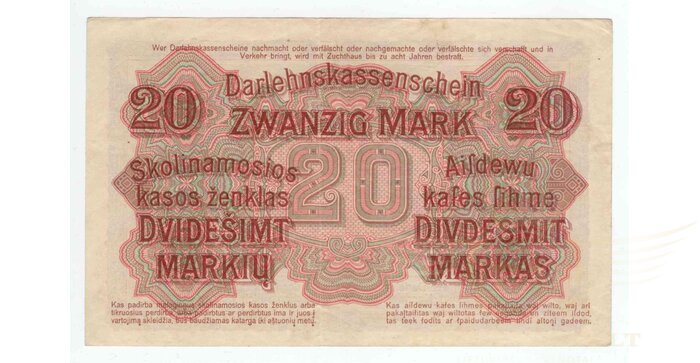 1918 m. 20 OST markių, VF+