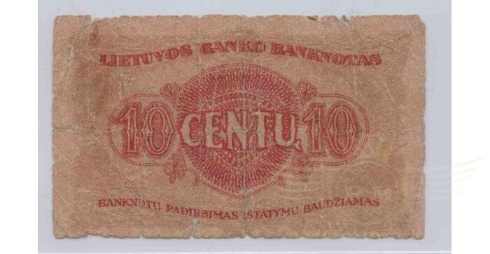 #10 1922 m. 10 centų serija P, F!
