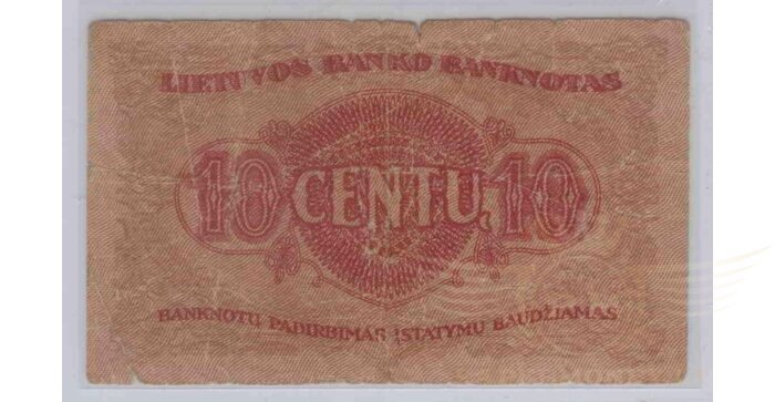 #10 1922 m. 10 centų serija R, VF!