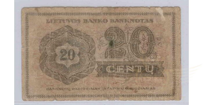 #11 1922 m. 20 centų serija S, VF!