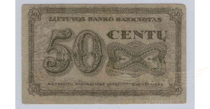 #12 1922 m. 50 centų serija B, VF+!