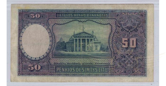 #24 1928 m. 50 litų serija B, VF+ !