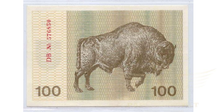 #38b 1991 m. 100 talonų su užrašu DB serija UNC!