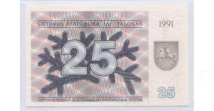 #36b 1991 m. 25 talonai su užrašu DC serija UNC!