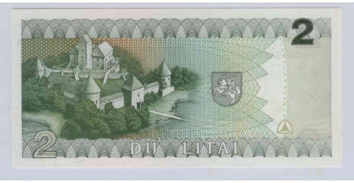 #54 1993 m. 2 litai  DAA serija UNC!