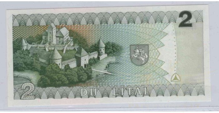 #54 1993 m. 2 litai  DAB serija UNC !