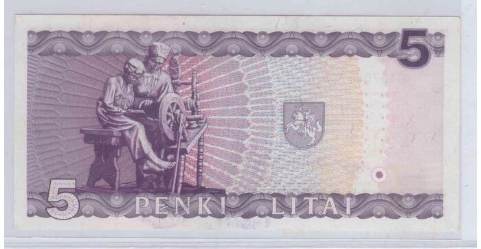 #55 1993 m. 5 litai  GAA serija aUNC !