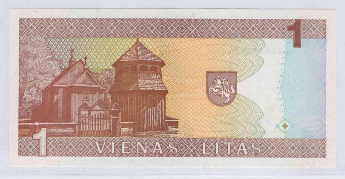 #53 1994 m. 1 litas  AAA serija UNC !