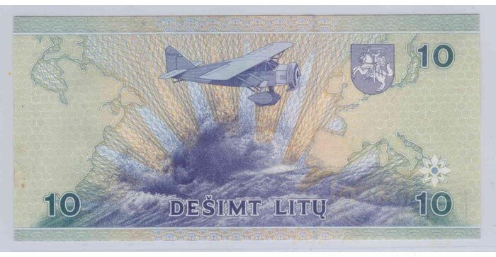 #59 1997 m. 10 litų  AAD serija UNC!