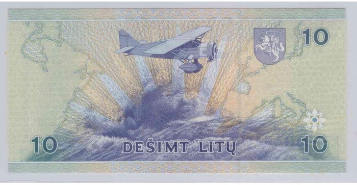 #59 1997 m. 10 litų  AAF serija UNC!