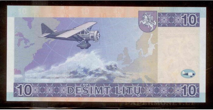 #65 2001 m. 10 litų AH serija UNC !