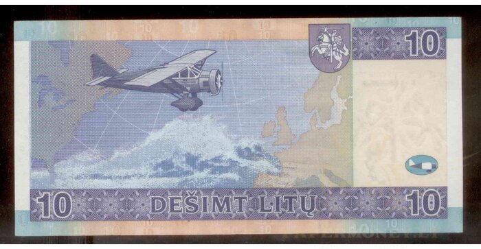 #68 2007 m. 10 litų  AB serija VF !