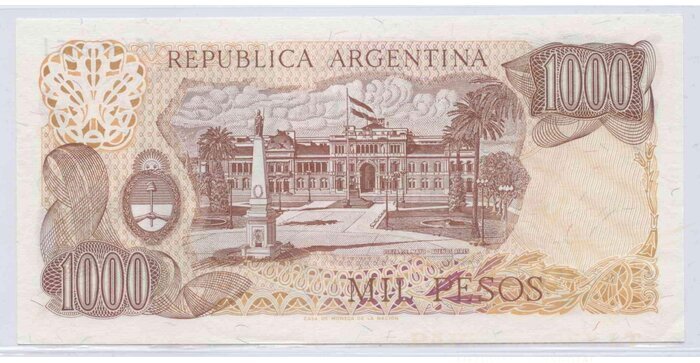 Argentina 1976 1000 pesos UNC