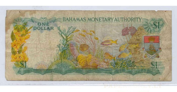 Bahamas 1968 1 dollar VF
