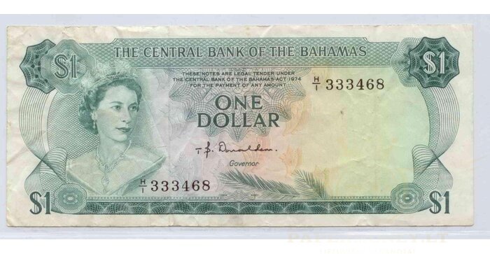 Bahamas 1974 1 dollar VF