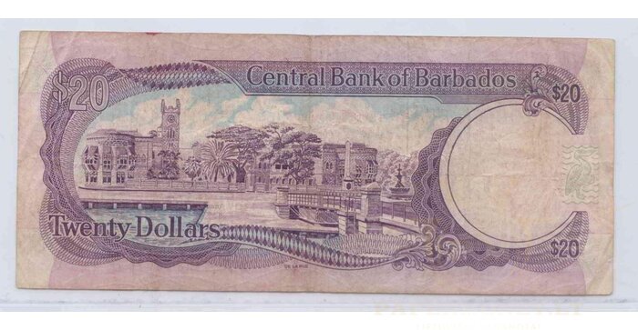 Barbados 1975 20 dollars VF