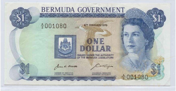 Bermuda 1970 1 dollar aUNC