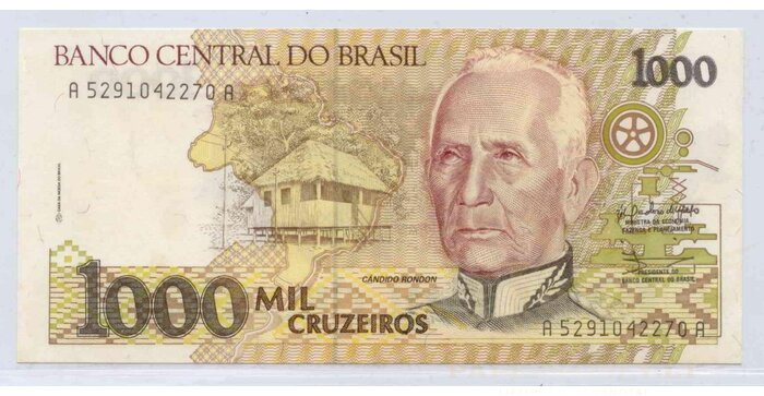 Brazilija 1990 1000 cruseiros UNC