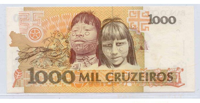 Brazilija 1990 1000 cruseiros UNC