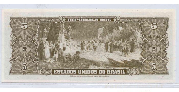 Brazilija 1953 5 cruseiros UNC
