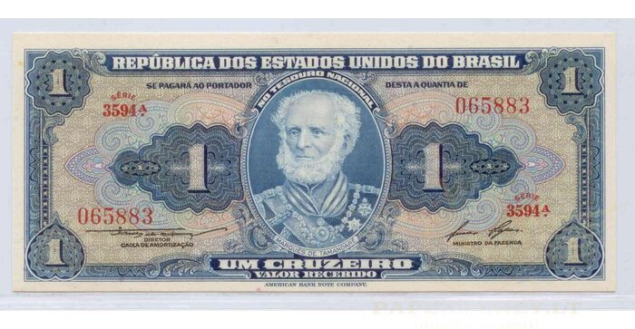 Brazilija 1954 1 cruseiro UNC