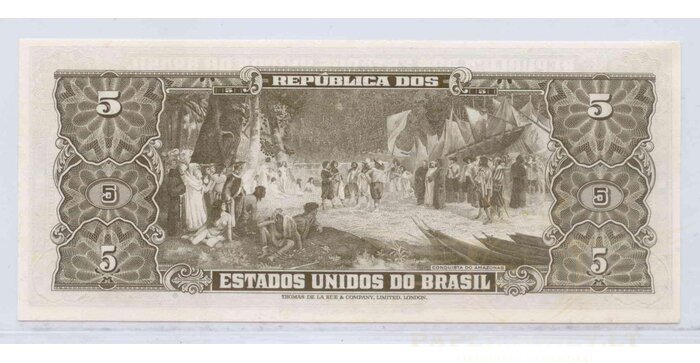 Brazilija 1962 5 cruseiros UNC