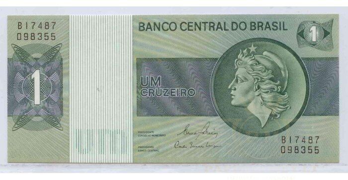 Brazilija 1970 1 cruseiro UNC