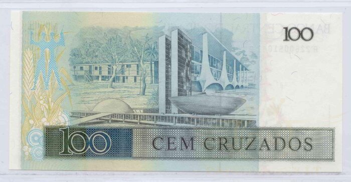 Brazilija 1987 100 crusados UNC