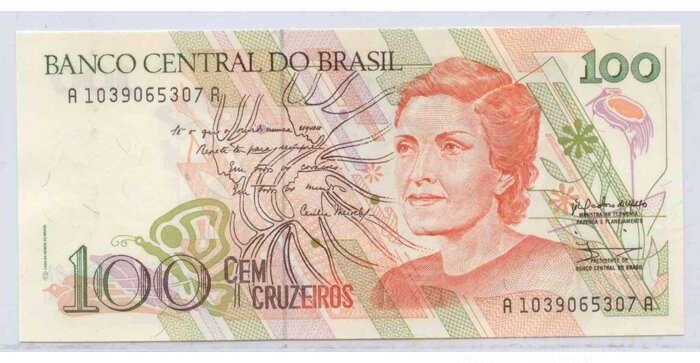 Brazilija 1990 100 cruseiros UNC