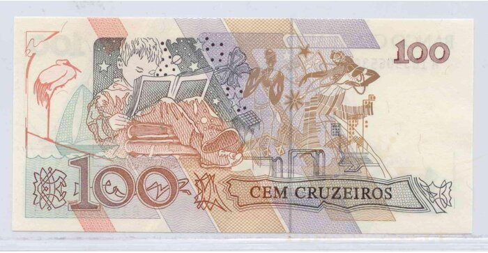 Brazilija 1990 100 cruseiros UNC