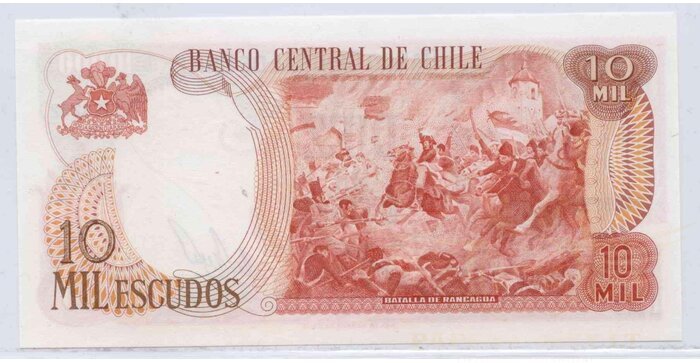 Čile 1967 10000 escudos UNC