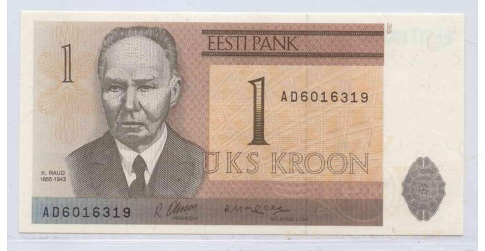 Estija 1992 1 krona UNC
