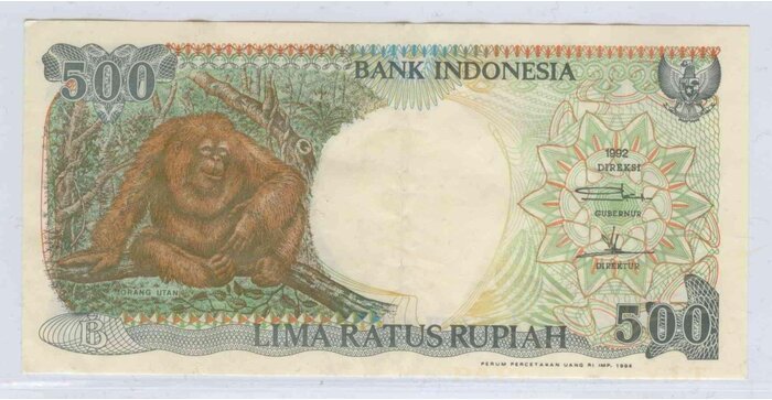 Indonezija 1994 500 rupijų XF