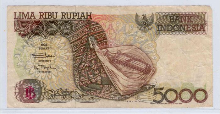 Indonezija 1998 5000 rupijų VF