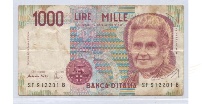 Italija 1990 1000 lirų VF