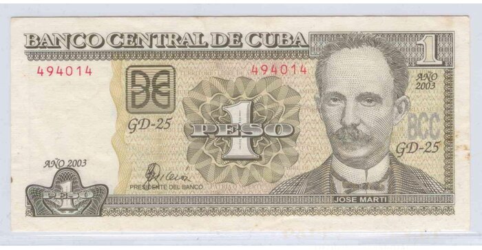 Kuba 2003 1 peso VF