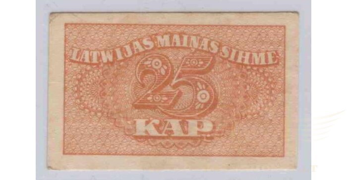 Latvija 1920 25 kap XF