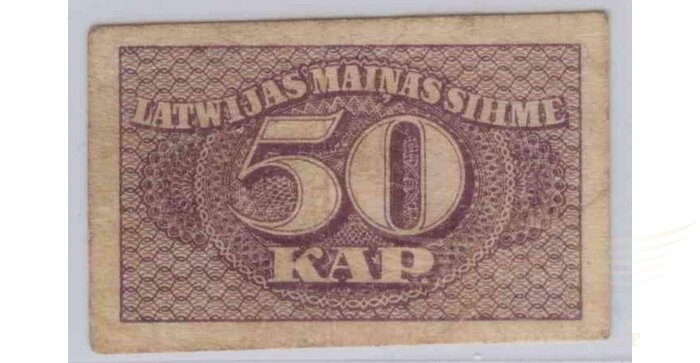 Latvija 1920 50 kap VF