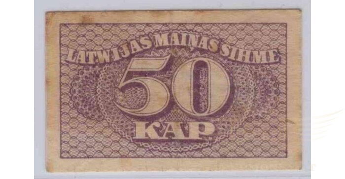 Latvija 1920 50 kap VF