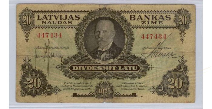 Latvija 1925 20 latu VF