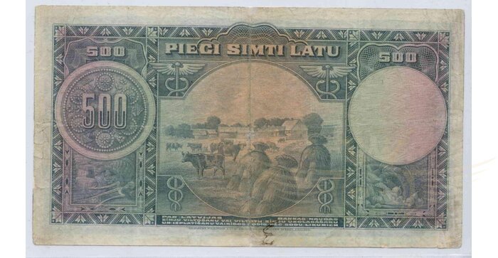 Latvija 1929 500 latu VF