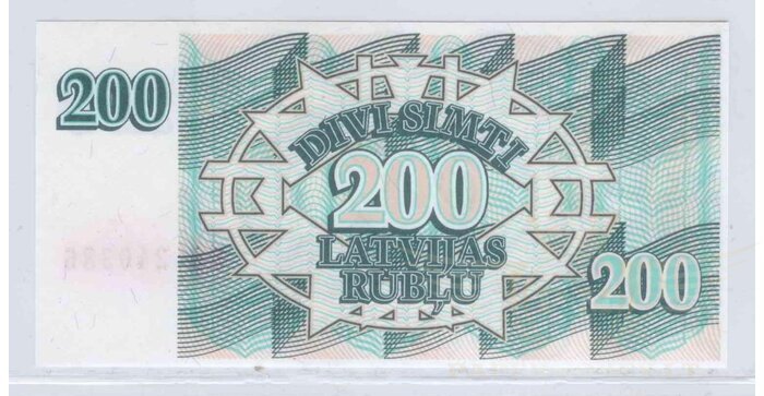 Latvija 1992 200 rublių UNC