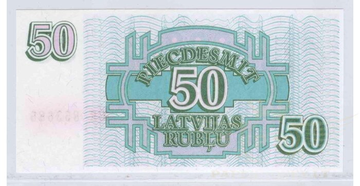 Latvija 1992 50 rublių UNC