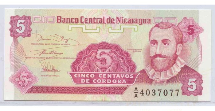 Nicaragua 1991 5 centavos UNC