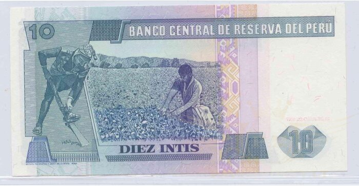 Peru 1987 10 intis UNC